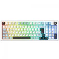 Teclado Mecânico Gamer SuperFrame Phantom, RGB, Wireless/Bluetooth, Switch KTT WineRed Linear, ABNT2, Branco e Azul, SF-KB-PHKTFSWBRTAB Teclado Mecânico Gamer SuperFrame Phantom, RGB, Wireless/Bluetooth, Switch KTT WineRed Linear, ABNT2, Branco e Azul, SF-KB-PHKTFSWBRTAB