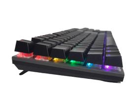 Teclado Mecânico Gamer Switch Blue Led Rgb 7 Cores Rainbow 12 Funções Anti Ghosting Abnt2 Usb para Pc Computador Noteboo