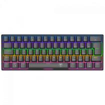 Teclado Mecânico Gamer T-Dagger Arena, Rainbow, Switch Brown, 60%, ABNT2, Preto
