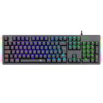 Teclado Mecanico Gamer T-Dagger Bermuda RGB, Switch Out Vermelho, Anti-Ghosting, Preto - T-TGK312-RD