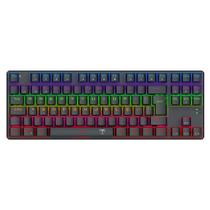 Teclado Mecânico Gamer T-Dagger Bora, Rainbow, Switch Brown, TKL, ABNT2, Preto