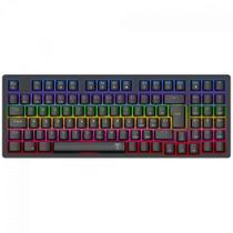 Teclado Mecânico Gamer T-Dagger Holysword, Rainbow, Wireless/Bluetooth, Switch Brown, ABNT2, Preto