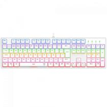 Teclado Mecânico Gamer T-Dagger Rebel, Rainbow, Switch Brown, Full Size, ABNT2, Branco Teclado Mecânico Gamer T-Dagger Rebel, Rainbow, Switch Brown, Full Size, ABNT2, Branco