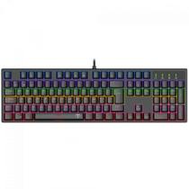 Teclado Mecânico Gamer T-Dagger Rebel, Rainbow, Switch Brown, Full Size, ABNT2, Preto
