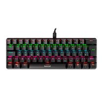 Teclado Mecanico Gamer TGT Sherman Rainbow ABNT2 Switch Azul Compacto Preto - TGT-SHTKL-RBW01,,