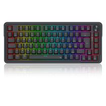 Teclado mecanico gamer ucal pro rgb wireless switch dust-proof brown redragon k673-rgb-pro preto