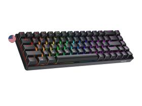 Teclado Mecânico Geeky GK65 com 68 Teclas RGB Hot Swappable Teclado Mecânico Geeky GK65 com 68 Teclas RGB Hot Swappable