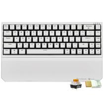Teclado Mecânico Hexgears X1 Pro Wireless Branco com Hot-Swap Teclado Mecânico Hexgears X1 Pro Wireless Branco com Hot-Swap
