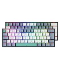 Teclado mecanico K500- B61 Mini Teclado Mecânico Formato 60% com Fio, Teclas Removíveis, Retroiluminação RGB, 61 Tecla