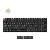 Teclado Mecânico Keychron K4 Layout 96% QMK Opções Sem Fio e Com Fio Switch Super Banana, com Keycaps PBT Double-Shot Translúcidos para Mac Versão Windows 3