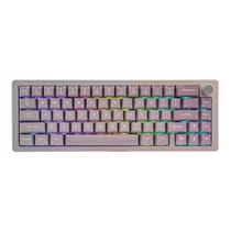 Teclado mecânico KiiBoom Loop 65 65% alumínio rosa roxo