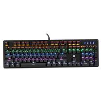 Teclado Mecânico Led Rgb Hp Gk100 Usb Switch Blue Multimídia