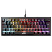 Teclado Mecânico LED Rgb Rainbow Gamer Mancer Zarion USB Mini Layout