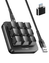 Teclado mecânico macro Vaydeer com suporte de uma mão NKRO