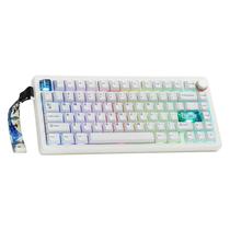 Teclado Mecânico MechLands QK75 75% Sem Fio RGB Hot-Swappable Teclado Mecânico MechLands QK75 75% Sem Fio RGB Hot-Swappable