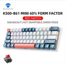 Teclado Mecânico Mini K500-b61 60% Hot-Swappable RGB USB-C