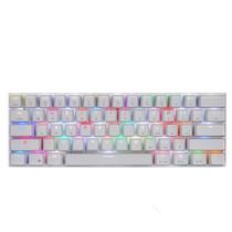 Teclado Mecânico Motospeed Ck62 Bluetooth Branco Outemu Red