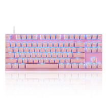 Teclado Mecânico Motospeed K82 Rosa Outemu Azul Rgb