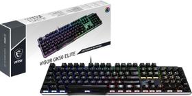 Teclado mecânico MSI Vigor GK50 Elite LL para jogos Kailh Blue