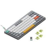 Teclado mecânico nuphy Air75 V2 75% sem fio cinza Gateron Aloe