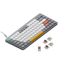 Teclado mecânico nuphy Air75 V2 75% sem fio cinza Gateron Brown