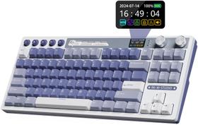 Teclado Mecânico para Games RK ROYAL KLUDGE M87 - Sem Fio, 75% com Tela