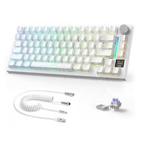 Teclado mecânico para jogos A.JAZZ X820Ultra Wireless RGB Teclado mecânico para jogos A.JAZZ X820Ultra Wireless RGB