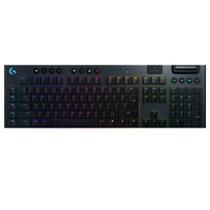 Teclado Mecânico para Jogos de Baixo Perfil RGB Sem Fio Preto - Logitech - G915