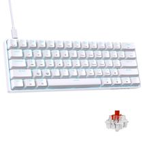 Teclado mecânico para jogos DIERYA DK61SE 60% com luz de fundo LED