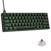 Teclado mecânico para jogos DIERYA DK61SE 60% com luz de fundo LED