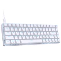 Teclado mecânico para jogos DIERYA T68SE de 68 teclas branco