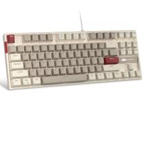 Teclado mecânico para jogos MageGee 75% TKL Retro Cinza/Branco