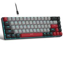 Teclado mecânico para jogos MageGee MK-Box 68 teclas cinza/preto
