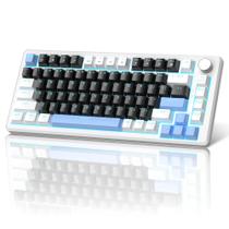 Teclado mecânico para jogos MageGee STAR75 preto e azul