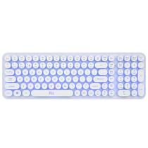 Teclado Mecânico para Jogos Rii - Sem Fio, 105 Teclas RGB, Estilo Máquina de Escrever
