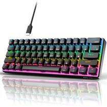 Teclado mecânico para jogos RK ROYAL KLUDGE RK61 Wired Teclado mecânico para jogos RK ROYAL KLUDGE RK61 Wired