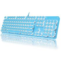 Teclado mecânico para jogos YSCP Typewriter Style RGB 104 teclas Teclado mecânico para jogos YSCP Typewriter Style RGB 104 teclas