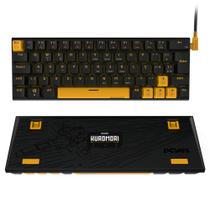 Teclado Mecânico Pcyes 60% Kuromori Voyager Edition Compacto Gamer Iluminação Led Rainbow em Blocos Com Switch Outemu Blue Cabo removível USB