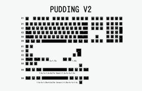 teclado mecânico pudim V2 doubleshot keycap oem backlit - generic