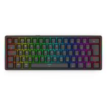 Teclado Mecânico Redragon Akali Preto RGB Switch Marrom