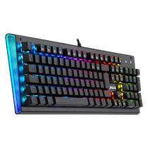 Teclado Mecânico Redragon Aryaman RGB V2 Switch Marrom USB-C ABNT2 Preto - K569RGB