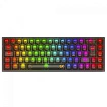 Teclado Mecânico Redragon Castor Pro, RGB, Switch Crystal, Wireless, Preto Teclado Mecânico Redragon Castor Pro, RGB, Switch Crystal, Wireless, Preto