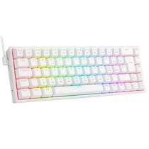 Teclado Mecânico Redragon Castor RGB Branco Switch Marrom USB 66% ABNT2 - K631W-RGB Teclado Mecânico Redragon Castor RGB Branco Switch Marrom USB 66% ABNT2 - K631W-RGB