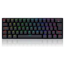 Teclado Mecânico Redragon Draconic Pro - ABNT2 - 60% - Switch Azul - RGB - Preto- K530RGB-PRO Teclado Mecânico Redragon Draconic Pro - ABNT2 - 60% - Switch Azul - RGB - Preto- K530RGB-PRO