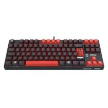 Teclado Mecanico Redragon Gamer Flamengo Nation, TKL, ABNT2, USB, Preto e Vermelho - FL576