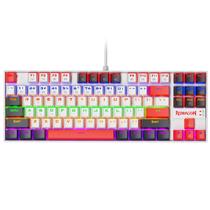 Teclado mecânico Redragon K552 LED de interruptor vermelho de 87 teclas