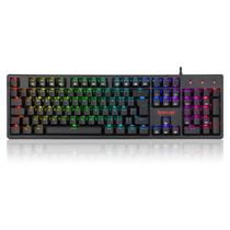 Teclado Mecânico Redragon Kama - ABNT2 - Switch Azul - Iluminação RGB - Preto - K578-RGB (PT-BLUE) Teclado Mecânico Redragon Kama - ABNT2 - Switch Azul - Iluminação RGB - Preto - K578-RGB (PT-BLUE)