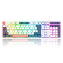 Teclado Mecânico Redragon Trundle RGB ABNT2 Branco e Azul Switch Marrom Teclado Mecânico Redragon Trundle RGB ABNT2 Branco e Azul Switch Marrom