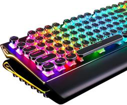 Teclado Mecânico Retro RK ROYAL KLUDGE S108 RGB Preto Teclado Mecânico Retro RK ROYAL KLUDGE S108 RGB Preto