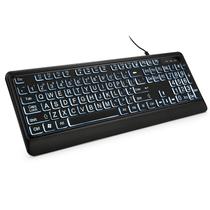 Teclado Mecânico Retroiluminado KOPJIPPOM - Impressão Grande - USB com Fio - Preto Teclado Mecânico Retroiluminado KOPJIPPOM - Impressão Grande - USB com Fio - Preto